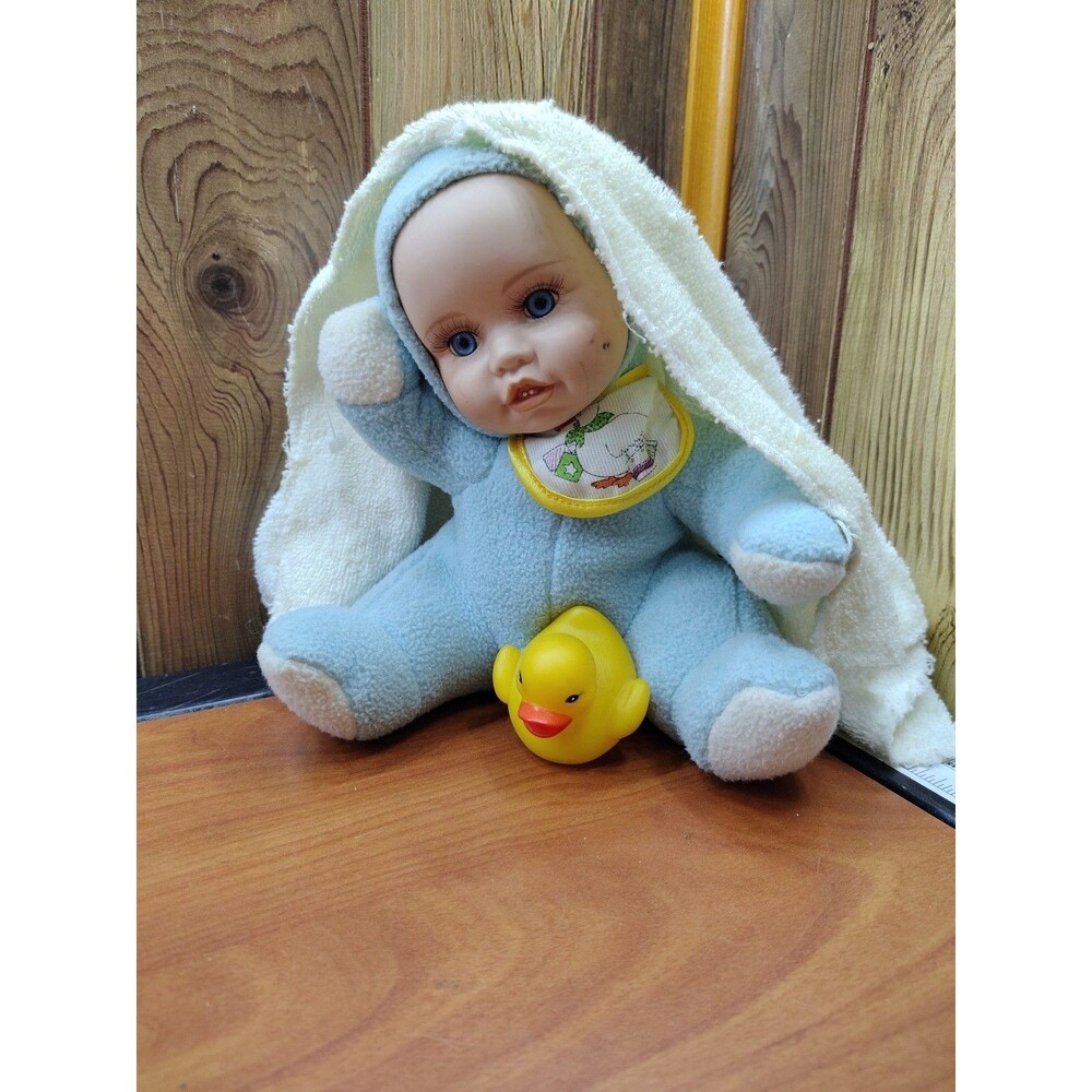 Geppeddo Cuddle Kids Baby Soft Sebastian w/ Duck Porcelain face 2001 Doll